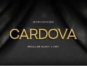 Cardova font