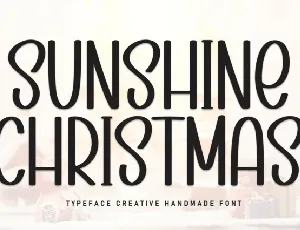Sunshine Christmas Display font