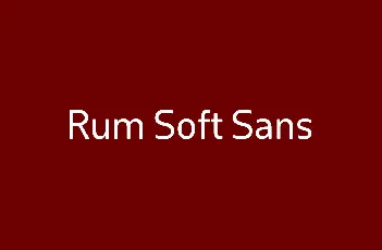 Rum Soft Sans Family font