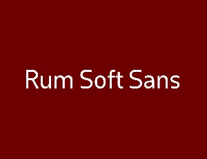 Rum Soft Sans Family font