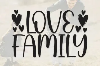 Love Family Display font