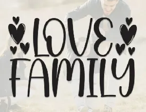 Love Family Display font