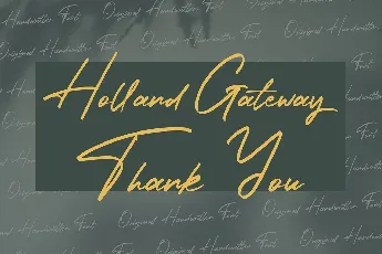 Holland Gateway Handwritten font