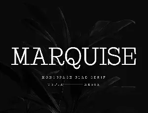 Marquise font