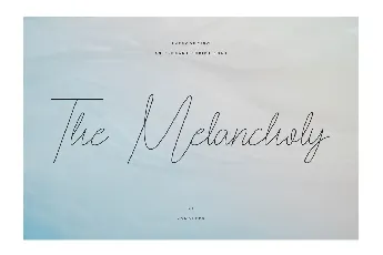 The Melancholy font