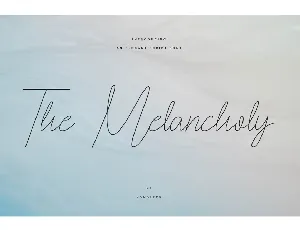 The Melancholy font