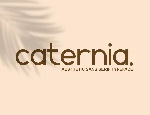 Caternia font