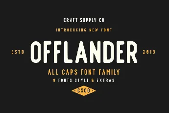 Offlander Family font