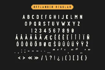 Offlander Family font