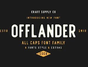 Offlander Family font