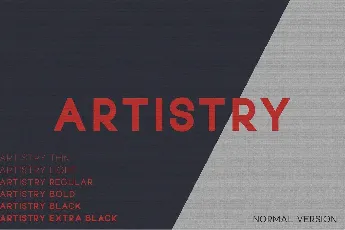 Artistry font