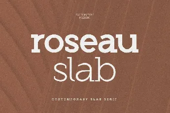 Roseau Slab font