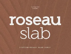 Roseau Slab font