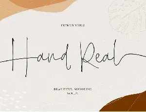 Hand Real font