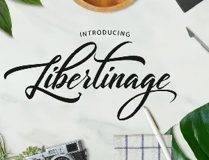 Libertinage Script font