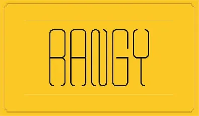 Rangy font