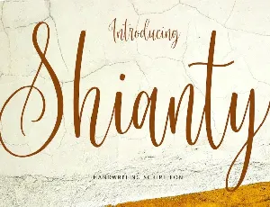 Shianty font