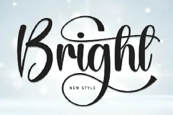 Bright Calligraphy font