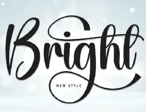 Bright Calligraphy font