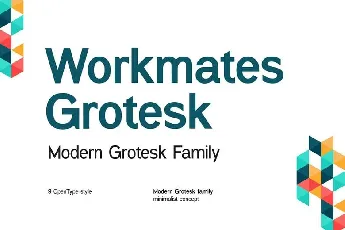 Workmates Grotesk font