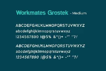 Workmates Grotesk font