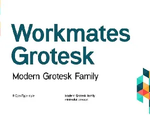 Workmates Grotesk font