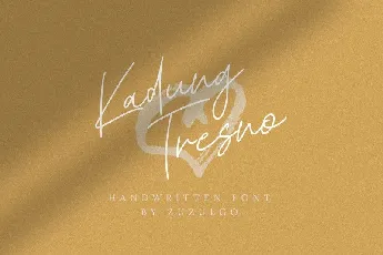 Kadung Tresno Handwritten font