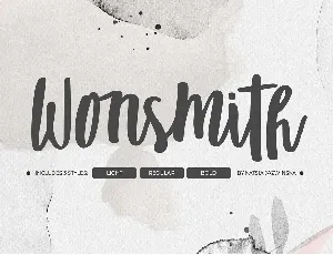 Wonsmith Script Trio Free font