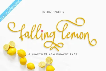 Falling Lemon font