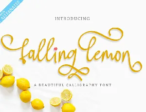 Falling Lemon font