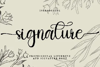 Signature font