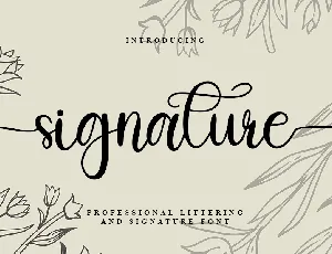 Signature font