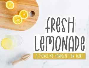 Fresh Lemonade font