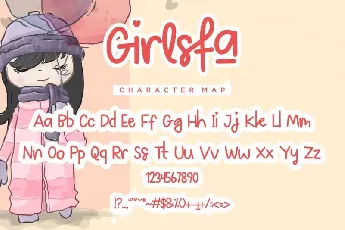 Girlsfa – Cute and Girly font