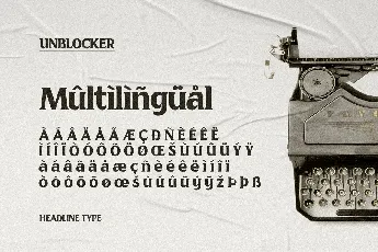 Unblocker font