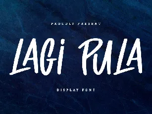 Lagi Pula - Personal Use font