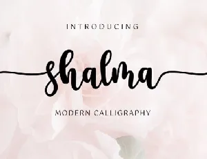 Shalma Modern Calligraphy font