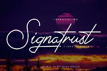 Signatrust Elegant Free font