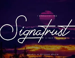 Signatrust Elegant Free font