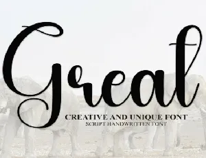 Great Script font