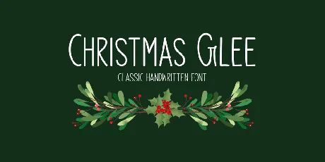 Christmas Glee font