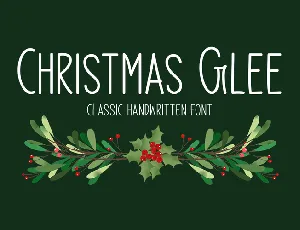 Christmas Glee font