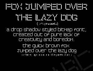 PXFXshadow font