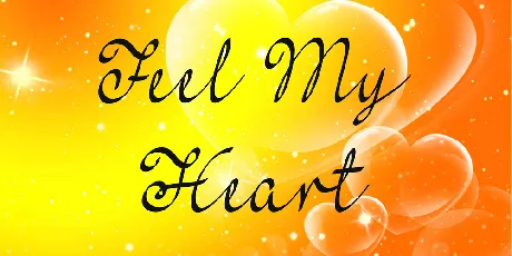 Feel My Heart font