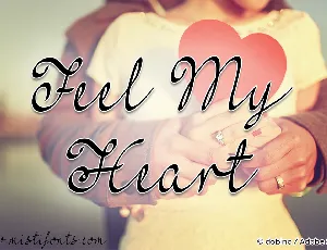 Feel My Heart font