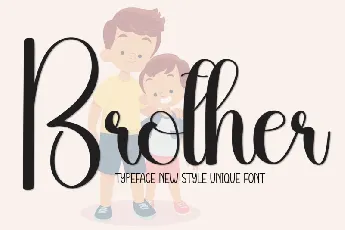 Brother Script Typeface font