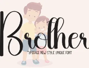 Brother Script Typeface font