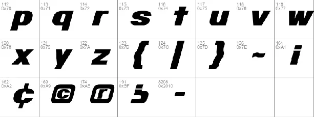 Infinite Justice font