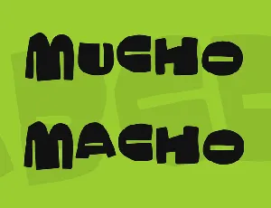 Mucho Macho font