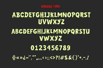 Wicked Type font